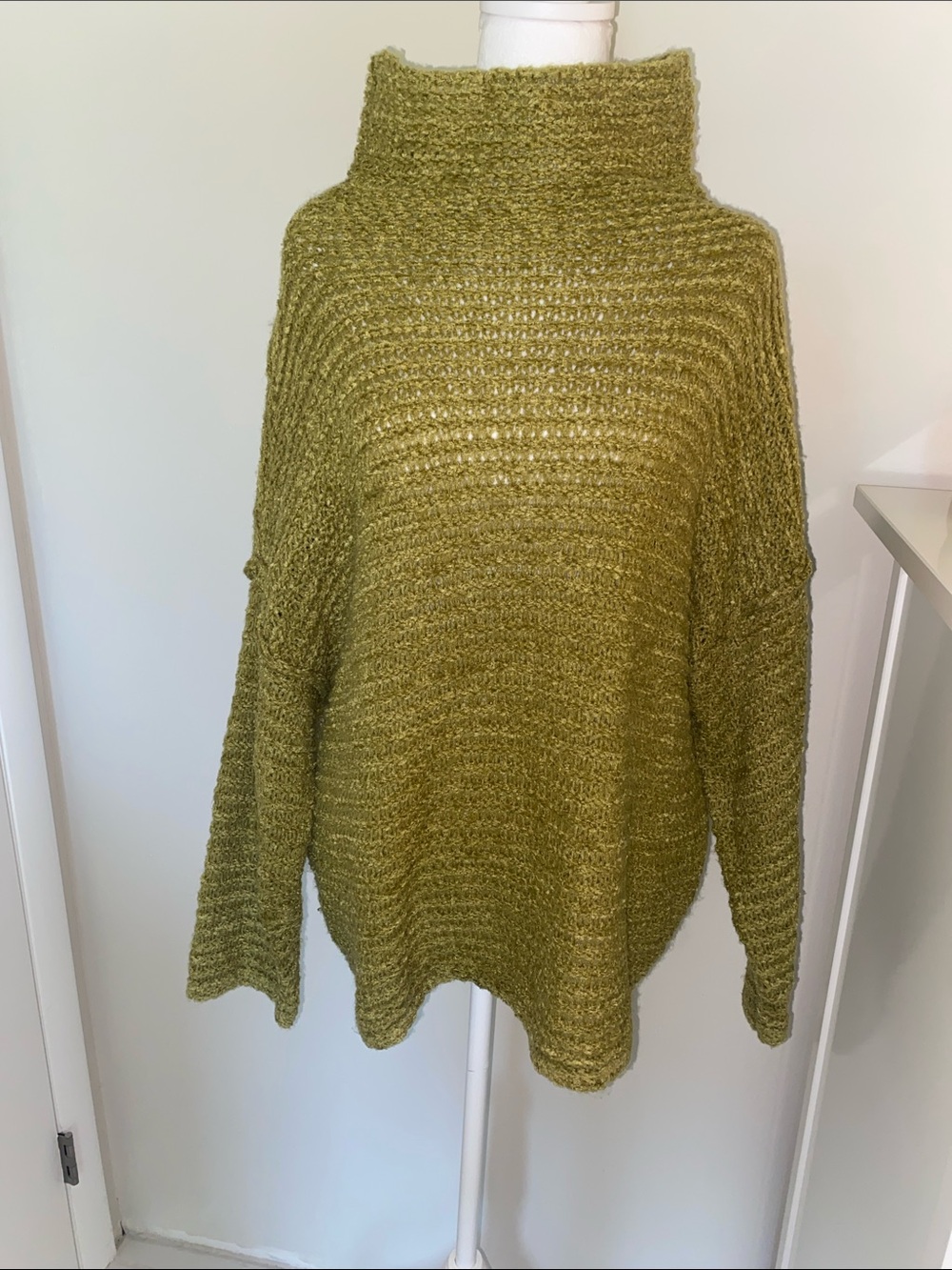 aerie Olive Green Knit Turtleneck Sweater